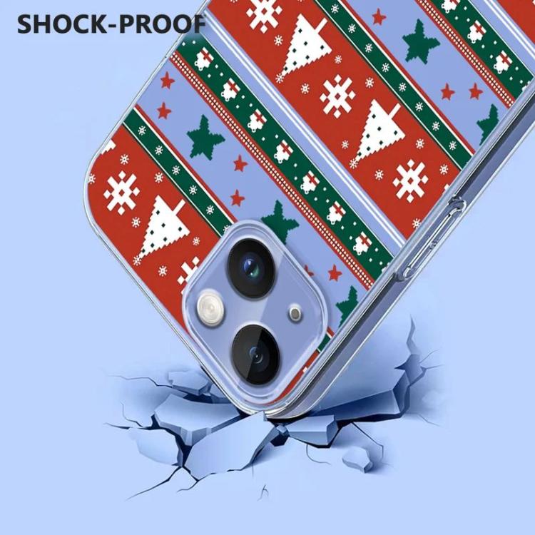 For iPhone 15 Christmas-themed Printed TPU Phone Case