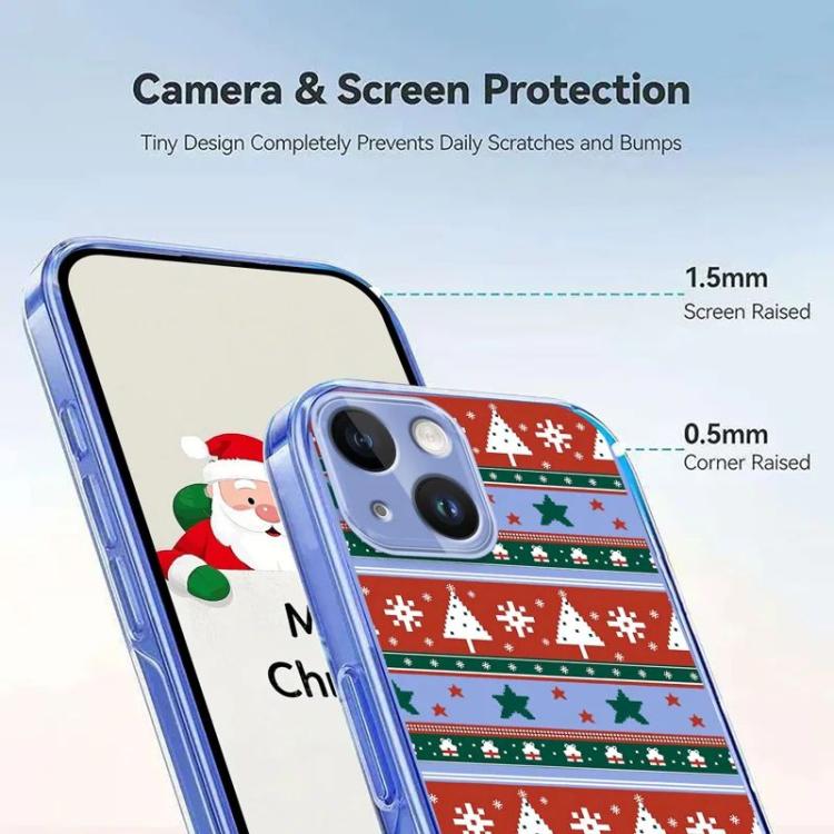 For iPhone 15 Christmas-themed Printed TPU Phone Case