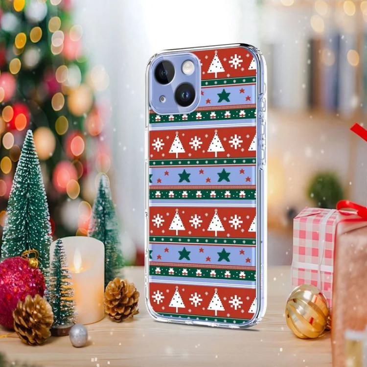 For iPhone 15 Christmas-themed Printed TPU Phone Case