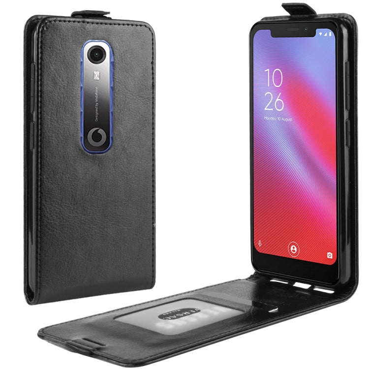 Crazy Horse Vertical Flip Leather Protective Case for Vodafone Smart N10 / VFD 630