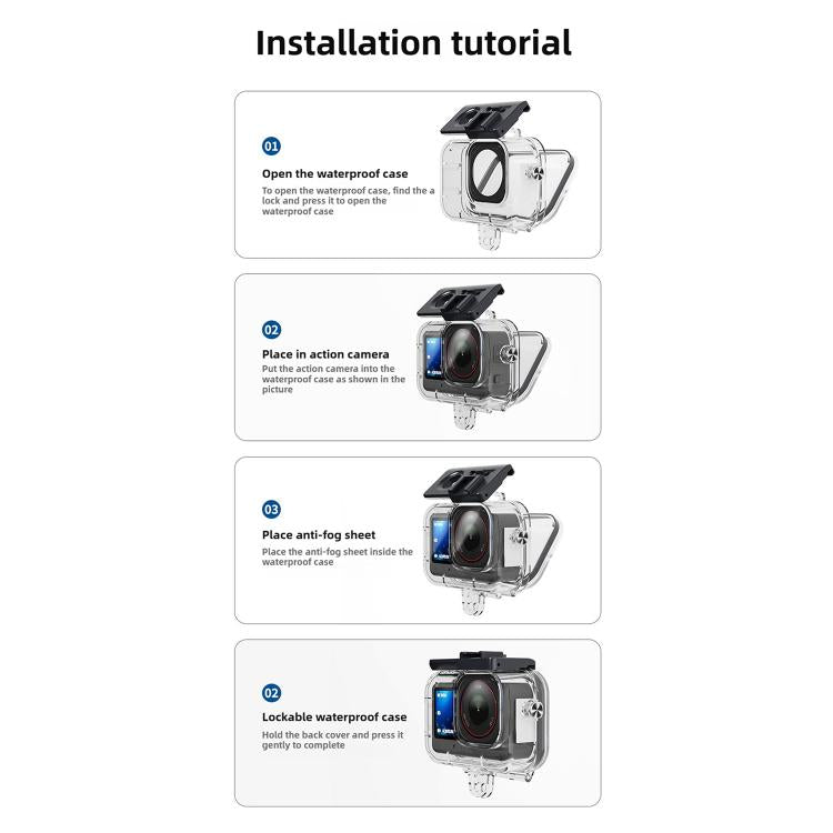 For DJI Action 6 70-meter Underwater Waterproof Housing Diving Cover