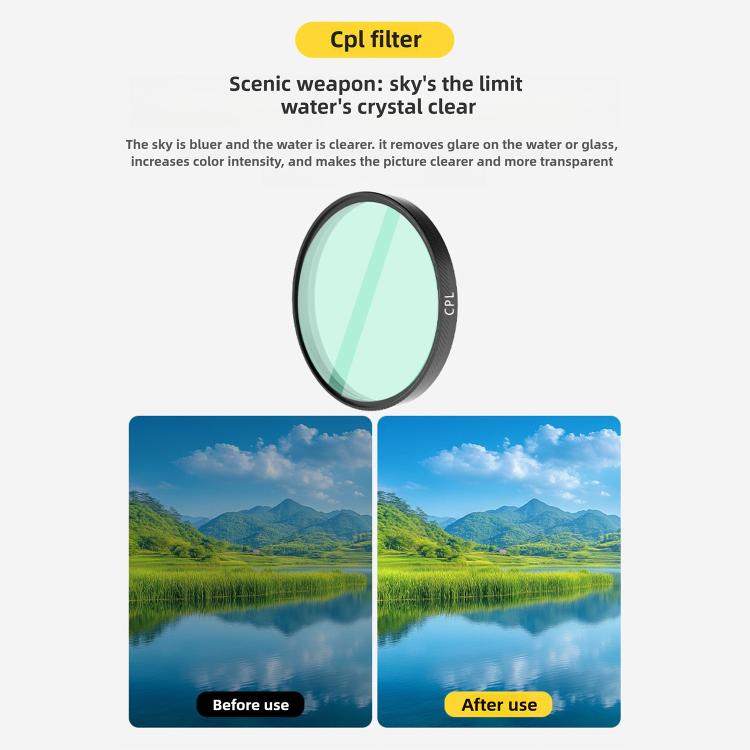 For DJI Osmo Action 6 Lens Protector CPL Filter