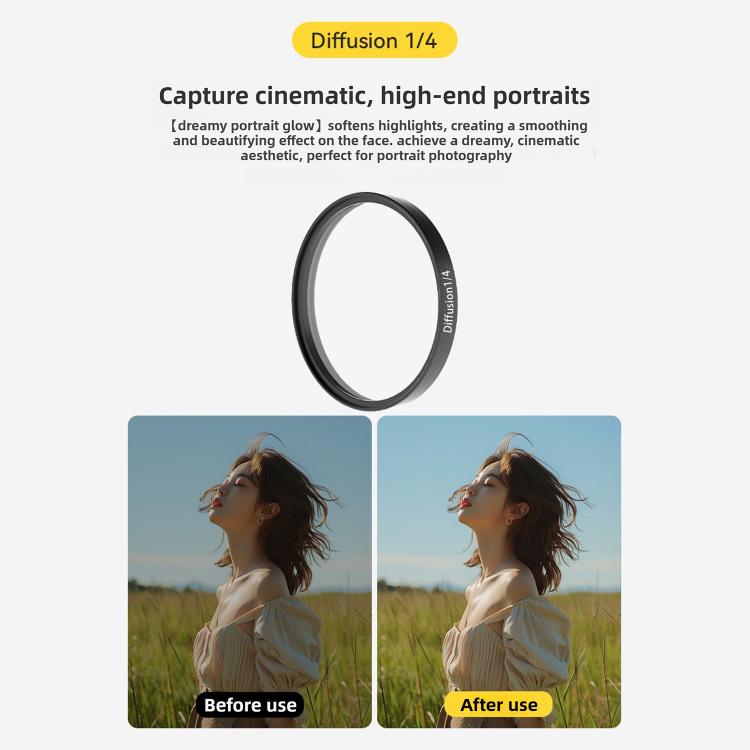 For DJI Osmo Action 6 Lens Protector Diffusion 1/4 Filter