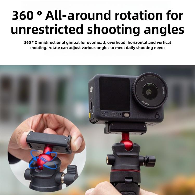 For DJI Osmo Action 6 Magnetic Handheld Telescopic Tripod Selfie Stick Holder