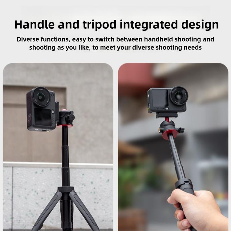 For DJI Osmo Action 6 Magnetic Handheld Telescopic Tripod Selfie Stick Holder