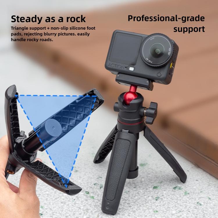 For DJI Osmo Action 6 Magnetic Handheld Telescopic Tripod Selfie Stick Holder