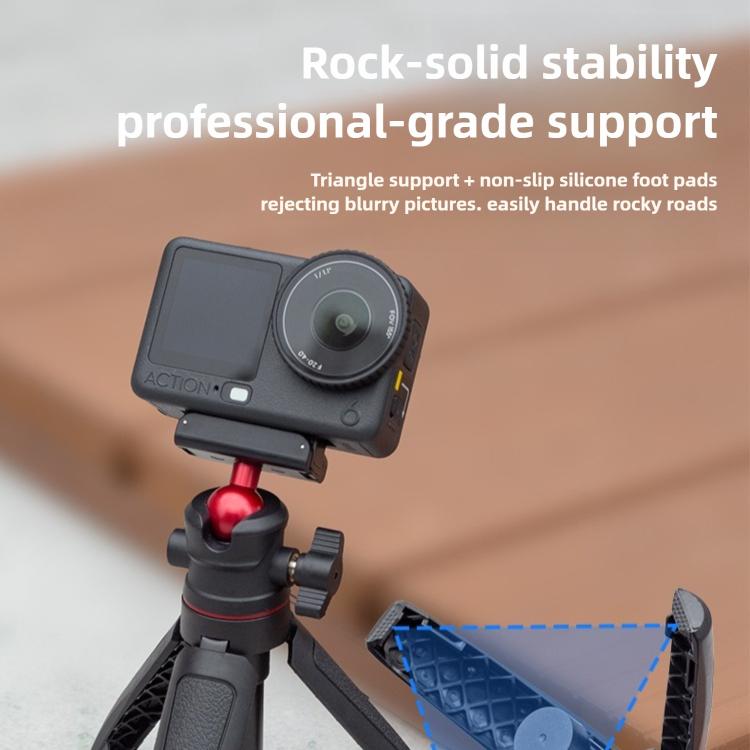 For DJI Osmo Action 6 Magnetic Handheld Telescopic Tripod Selfie Stick Holder