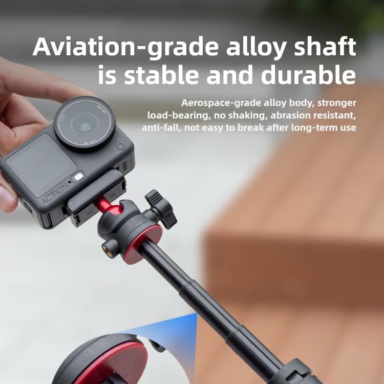 For DJI Osmo Action 6 Magnetic Handheld Telescopic Tripod Selfie Stick Holder