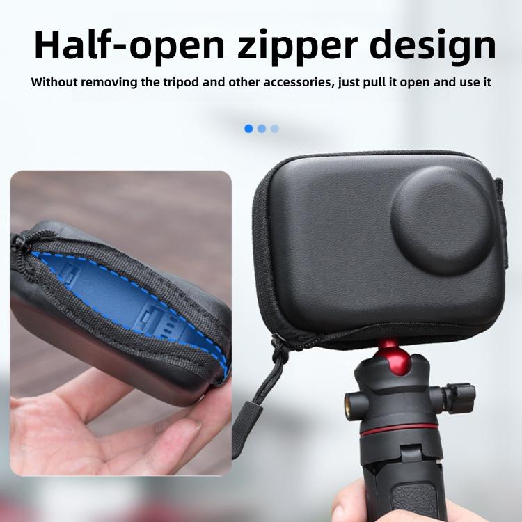 For DJI Action 6 Mini Half-zipper Body Storage Bag