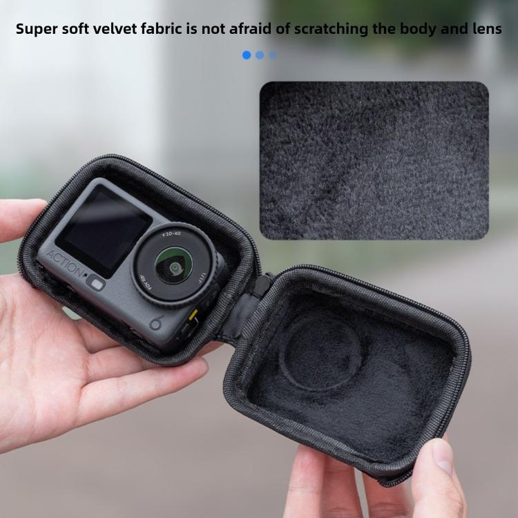 For DJI Action 6 Mini Half-zipper Body Storage Bag