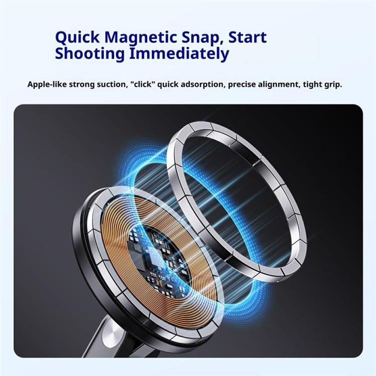 G02S Rotation Adjustable Silicone Neckband Magnetic Phone Holder for First-Person Perspective Video Shooting