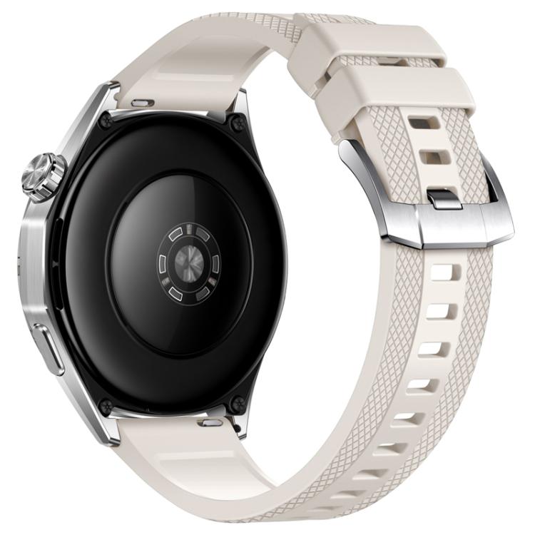22mm Diamond Texture Vertical Stripe Fluororubber Watch Band
