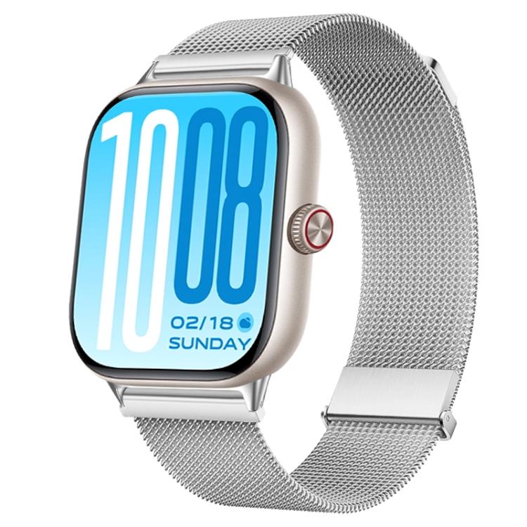 For vivo Watch GT 2 / iQOO Watch GT 2  Two-Section Dual Magnetic Milanese Stainless Steel Watch Band