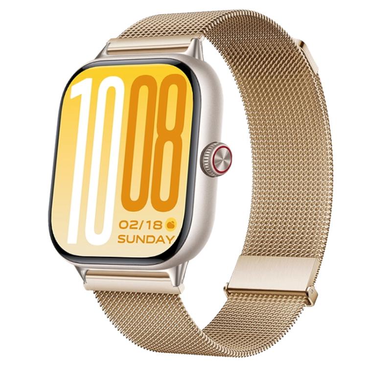 For vivo Watch GT 2 / iQOO Watch GT 2  Two-Section Dual Magnetic Milanese Stainless Steel Watch Band