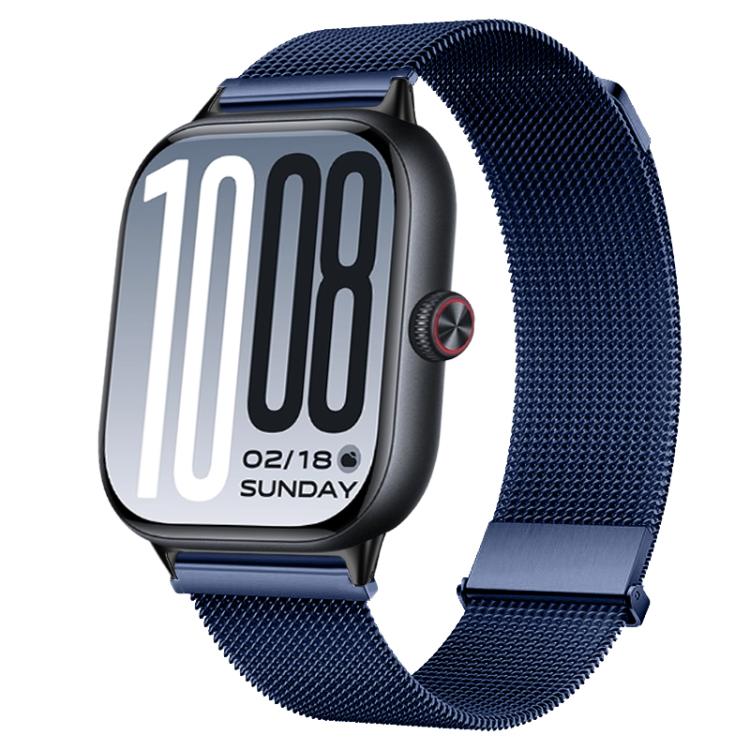For vivo Watch GT 2 / iQOO Watch GT 2  Two-Section Dual Magnetic Milanese Stainless Steel Watch Band