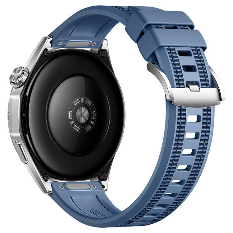 22mm Press Button Braid Nylon Hybrid Silicone Watch Band