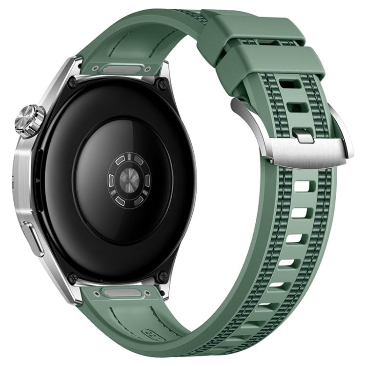 22mm Press Button Braid Nylon Hybrid Silicone Watch Band