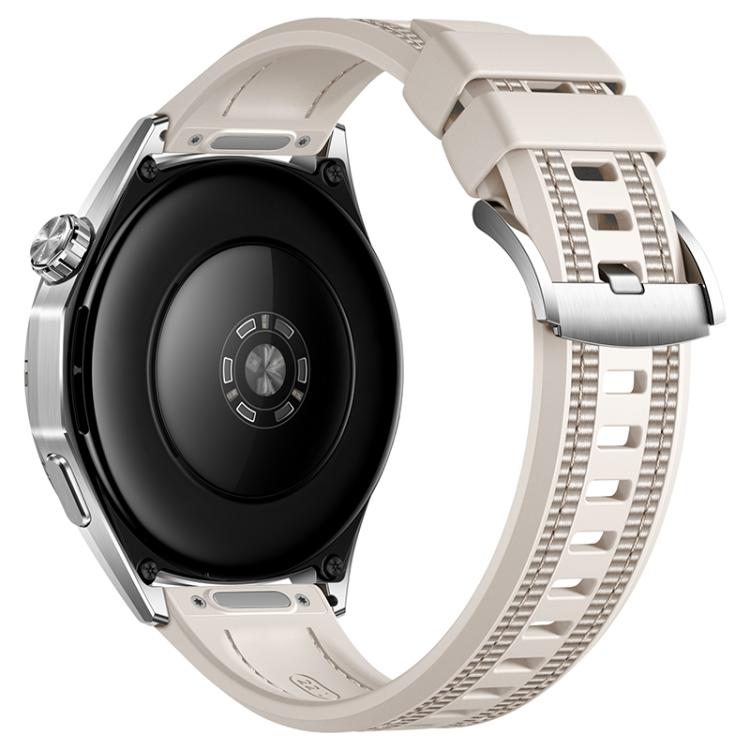 22mm Press Button Braid Nylon Hybrid Silicone Watch Band