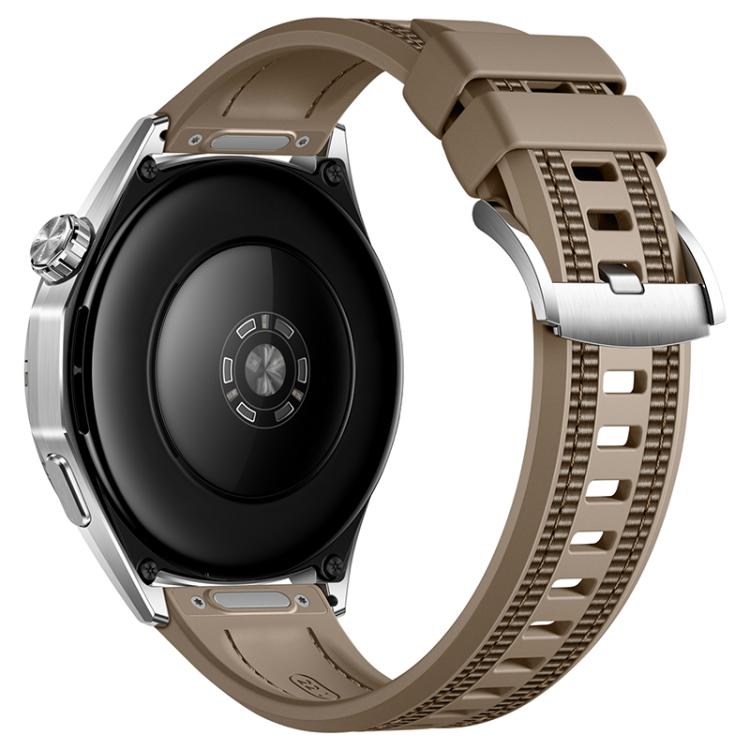 22mm Press Button Braid Nylon Hybrid Silicone Watch Band