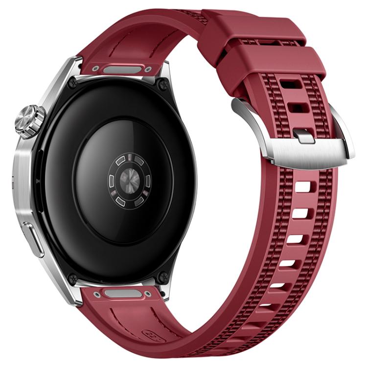 22mm Press Button Braid Nylon Hybrid Silicone Watch Band