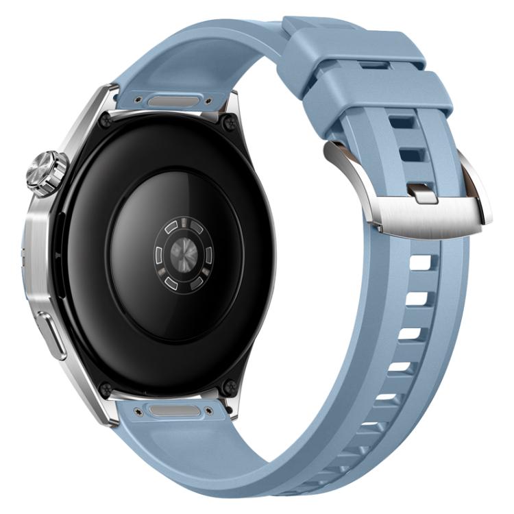 22mm Press Button Solid Color Silicone Watch Band