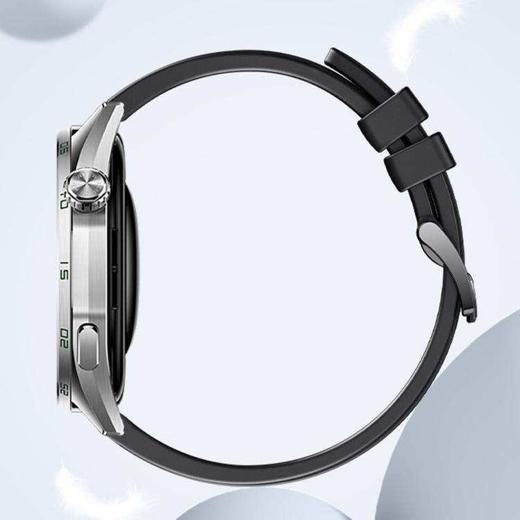 22mm Square Texture Solid Color Fluororubber Watch Band
