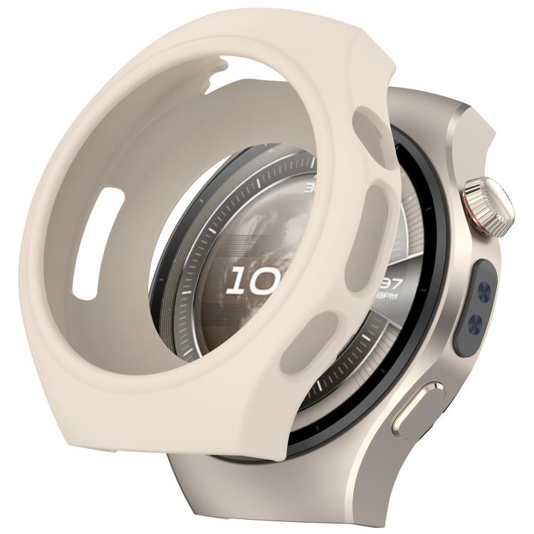 For Huawei Watch 5 46mm Silicone Watch Protective Cover Integrated Vertical Stripes Silicone Watch Band Set