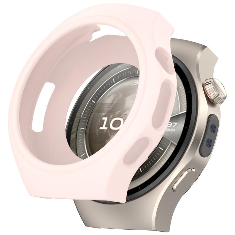 For Huawei Watch 5 42mm Silicone Watch Protective Cover Integrated Vertical Stripes Silicone Watch Band Set