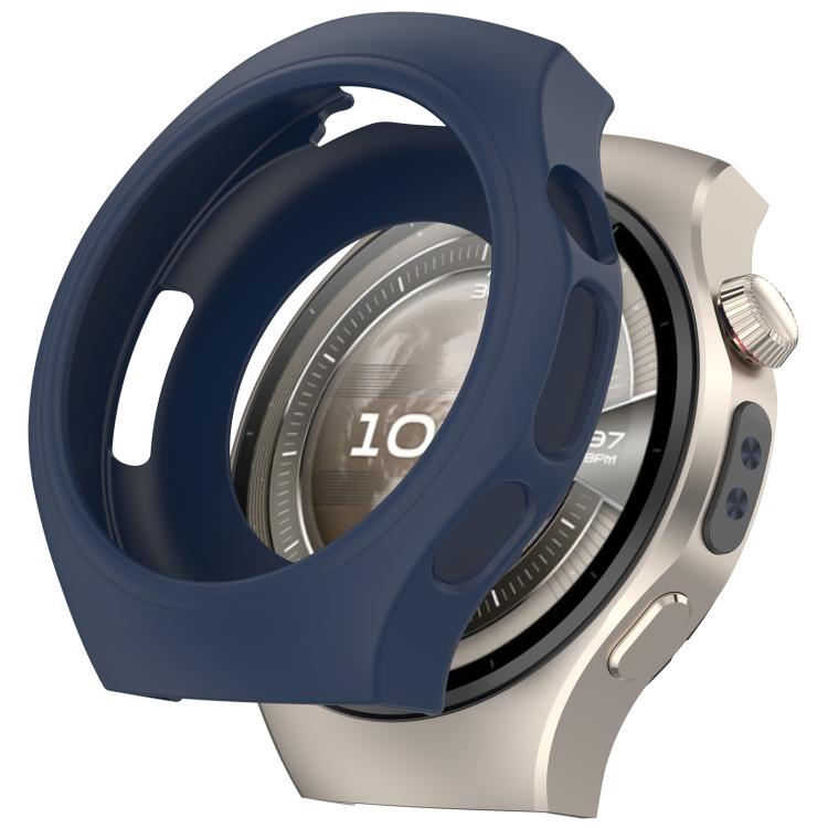 For Huawei Watch 5 42mm Silicone Watch Protective Cover Integrated Vertical Stripes Silicone Watch Band Set