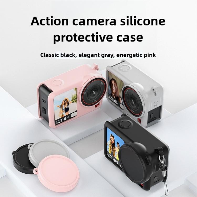 For DJI Osmo Action 6 Action Cameras Body Lens Cap Silicone Protective Cover