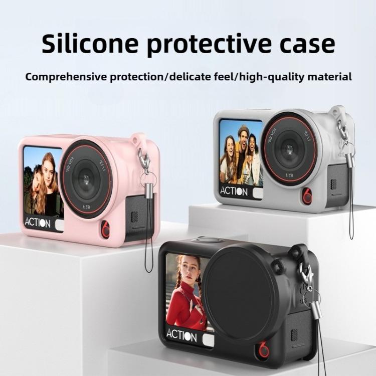 For DJI Osmo Action 6 Action Cameras Body Lens Cap Silicone Protective Cover
