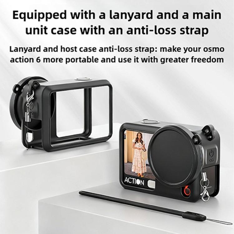 For DJI Osmo Action 6 Action Cameras Body Lens Cap Silicone Protective Cover