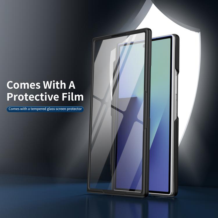 For Galaxy Z Fold4 Thunderbolt Ring Stand Anti-Drop MagSafe Phone Case, No Pen