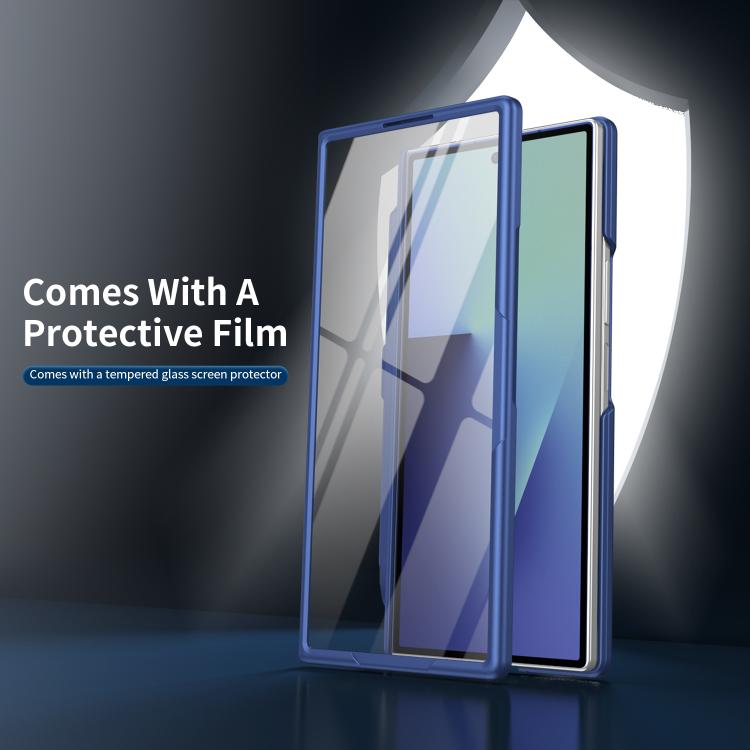 For Galaxy Z Fold6 5G Thunderbolt Ring Stand Anti-Drop MagSafe Phone Case, No Pen