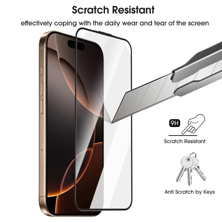 For iPhone 14 Plus Easy Install Box Dust-Free Clear Screen-printed HD Tempered Glass Film