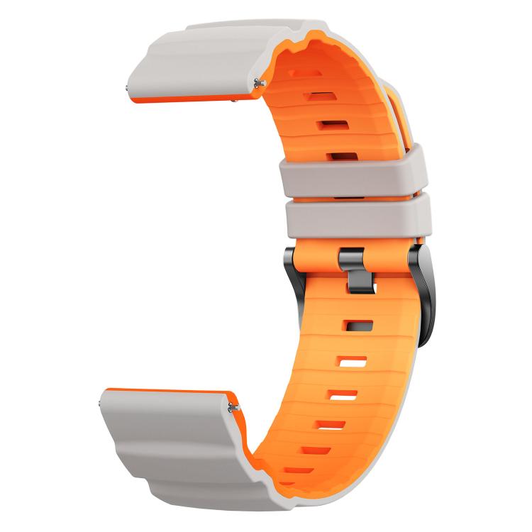 22mm Alpine Two Color Silicone Watch Band