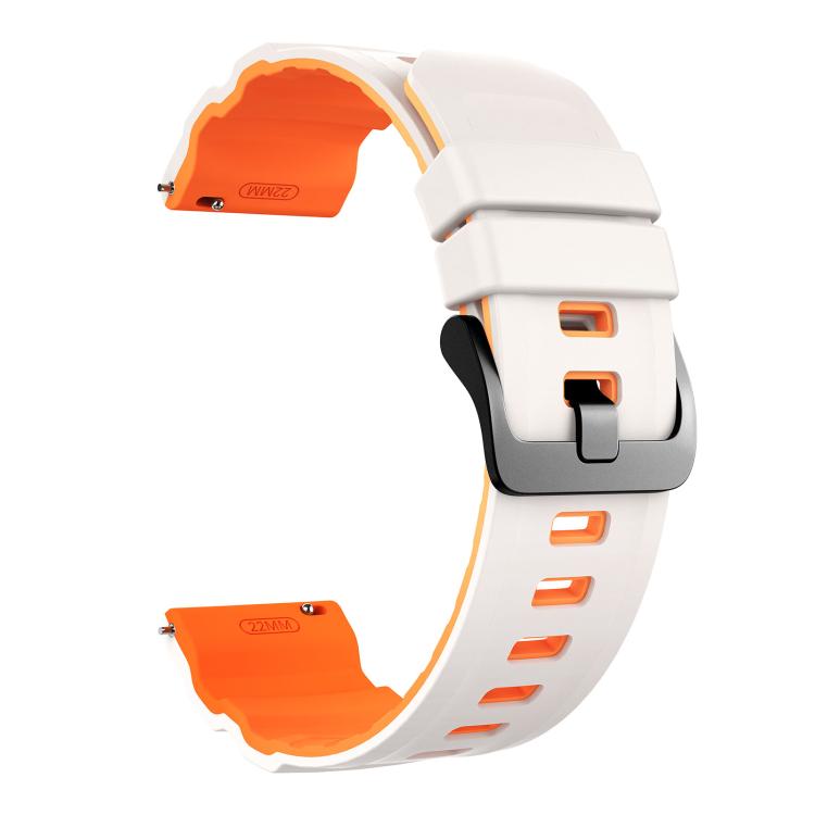 22mm Alpine Two Color Silicone Watch Band
