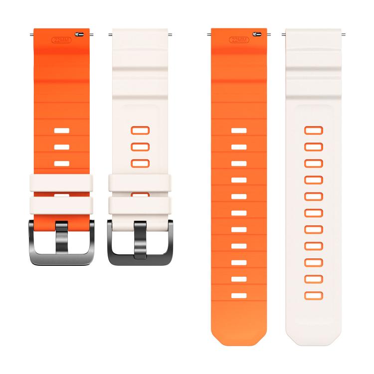 22mm Alpine Two Color Silicone Watch Band