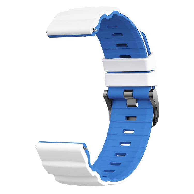 22mm Alpine Two Color Silicone Watch Band