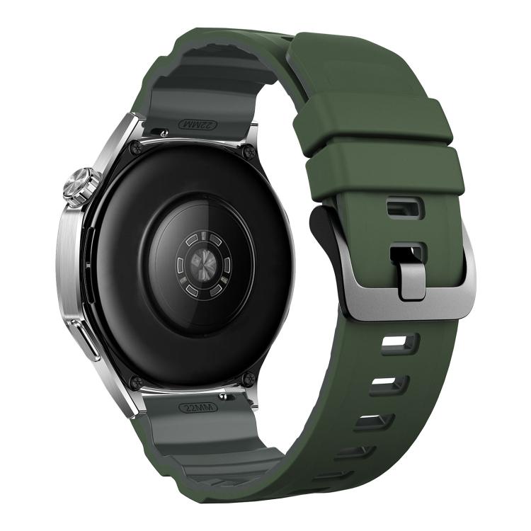 22mm Alpine Two Color Silicone Watch Band