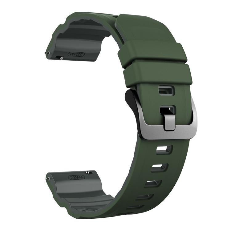22mm Alpine Two Color Silicone Watch Band