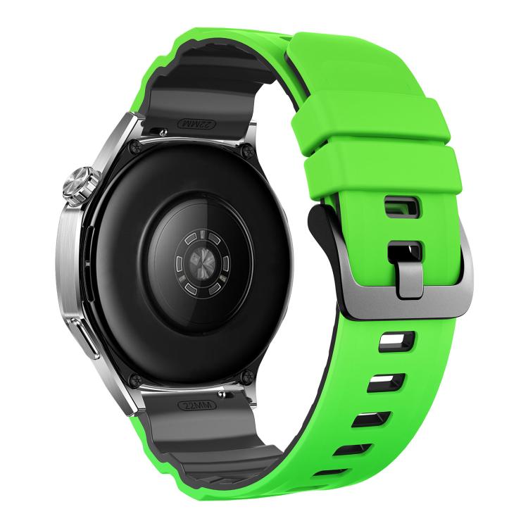 22mm Alpine Two Color Silicone Watch Band