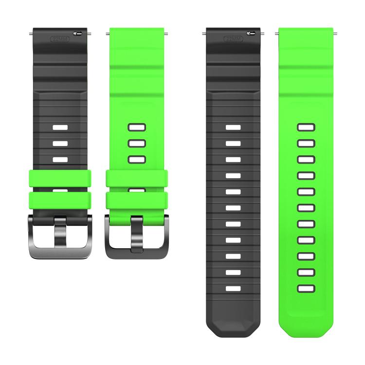 22mm Alpine Two Color Silicone Watch Band