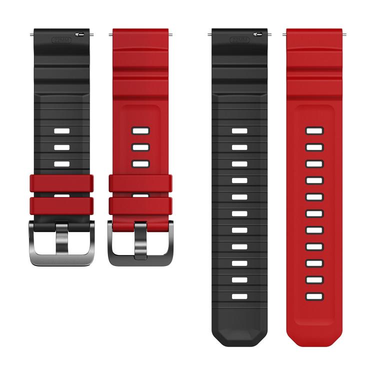 22mm Alpine Two Color Silicone Watch Band