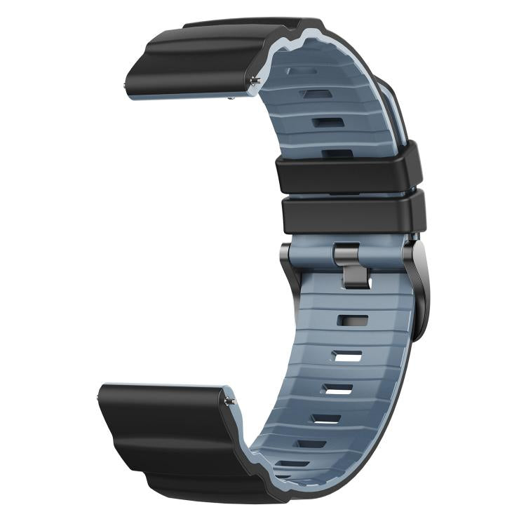 22mm Alpine Two Color Silicone Watch Band