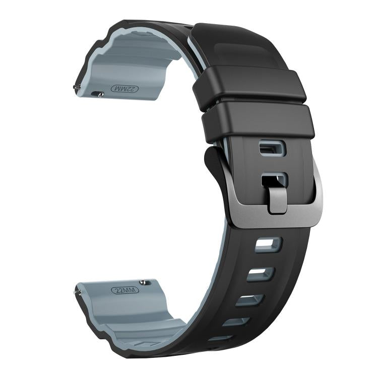 22mm Alpine Two Color Silicone Watch Band