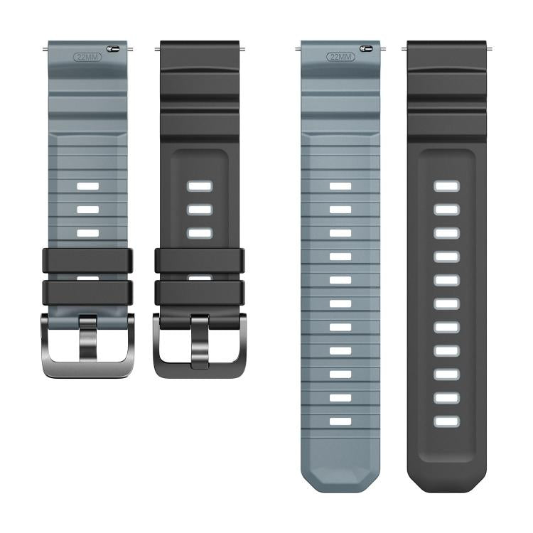 22mm Alpine Two Color Silicone Watch Band