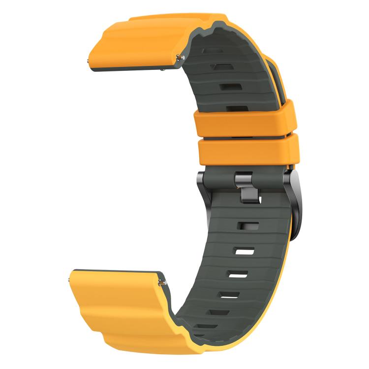 22mm Alpine Two Color Silicone Watch Band