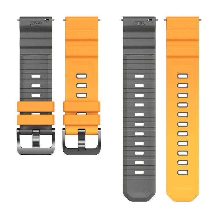 22mm Alpine Two Color Silicone Watch Band