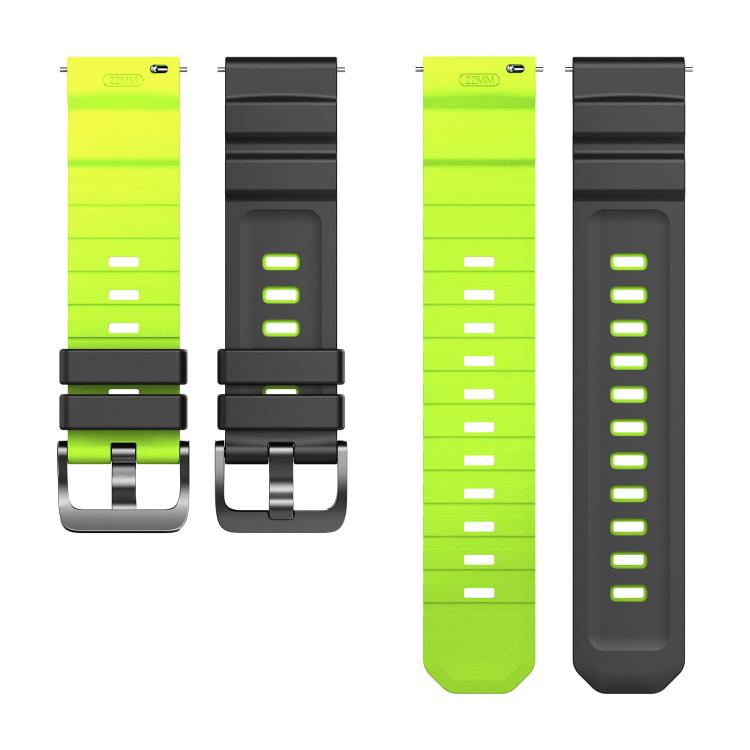 22mm Alpine Two Color Silicone Watch Band